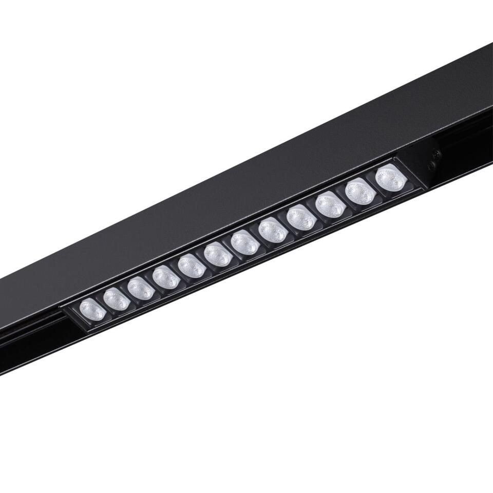 Фото №7  NOVOTECH 358418 SHINO NT20 152 черн Трековый светильник для низков. шинопровода IP20 LED 4000K 12W 48V FLUM