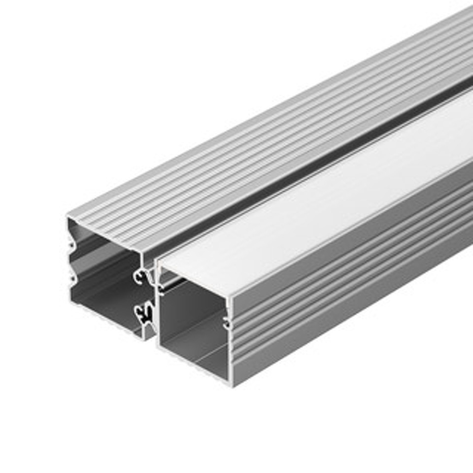 Фото №1  Arlight Профиль с экраном ALU-BASE-PW35S-2000 ANOD+FROST AG ( Металл)