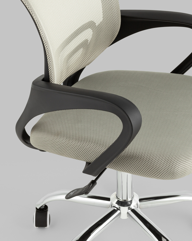 Фото №10  Кресло Кресло офисное TopChairs Simple New серый