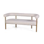 Превью фото №4  Диван Top concept Диван Бигги, букле Turin ivory / опоры золото