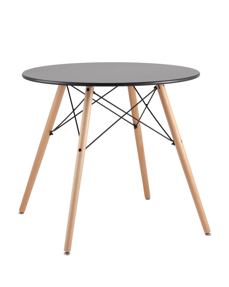 Фото №10  Стол круглый EAMES DSW NEW D=80 черный