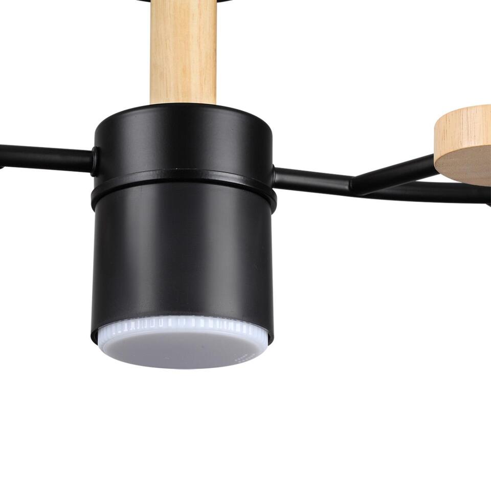 Фото №9  LUMION 8194/5C COMFI LN26 335 черный, металл/дерево/пластик Потолочный светильник LED GX53 5*9W 220V CRYPTO