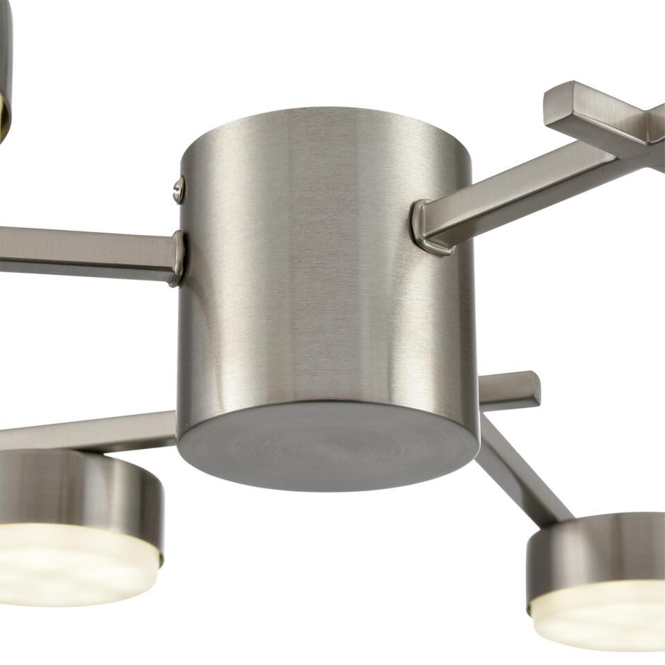 Фото №7  Люстра LUMION 8115/6C COMFI LN26 248 никель, металл Люстра потолочная LED GX53 6*7W 220V DABRA