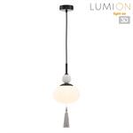 Превью фото №1  Подвесной светильник LUMION 8273/1A NEOCLASSI LN26 042 черный/серый/белый, металл/керамика/стекло Подвес Е14 1*40W 220V GLORIYA