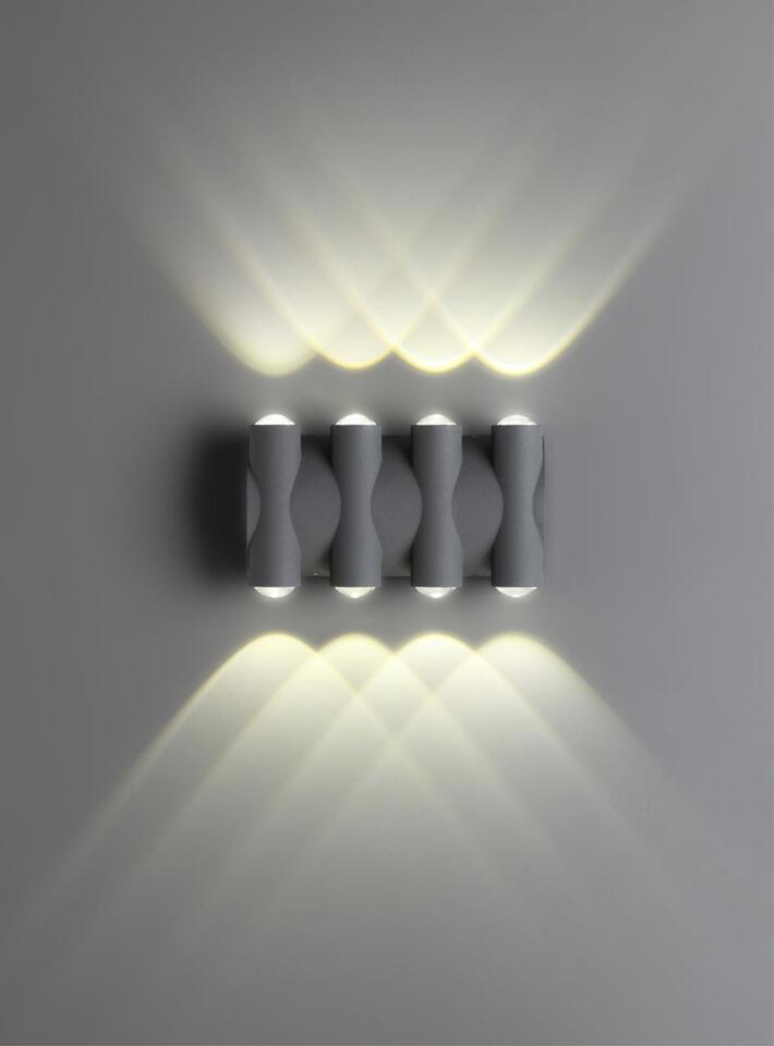 Фото №3  NOVOTECH 358568 STREET NT21 374 темно-серый Ландшафтный настенный светильник IP54 LED 4000K 8W 85-265V CALLE