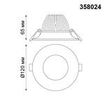 Превью фото №2  NOVOTECH 358024 SPOT NT19 464 белый Встраиваемый светильник IP20 LED 4100К 10W 220V GLOK