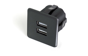 Фото Furnika Розетка USB, врезная, черный