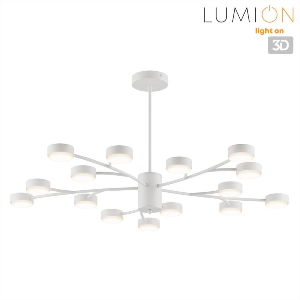 Фото №9  Люстра LUMION 8265/15 COMFI LN26 233 металл/металл белый/белый Люстра GX53 LED 15*7W 220V TORINA
