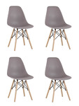 Превью фото №1  Стул Eames Style DSW темно-серый x4 (разборный каркас)