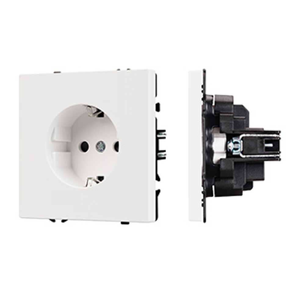 Фото №1  Розетка Arlight Механизм электрической розетки SCT-NOBE-MEU1-SFPL-WH (230V, 16A) ( Белый кварц)