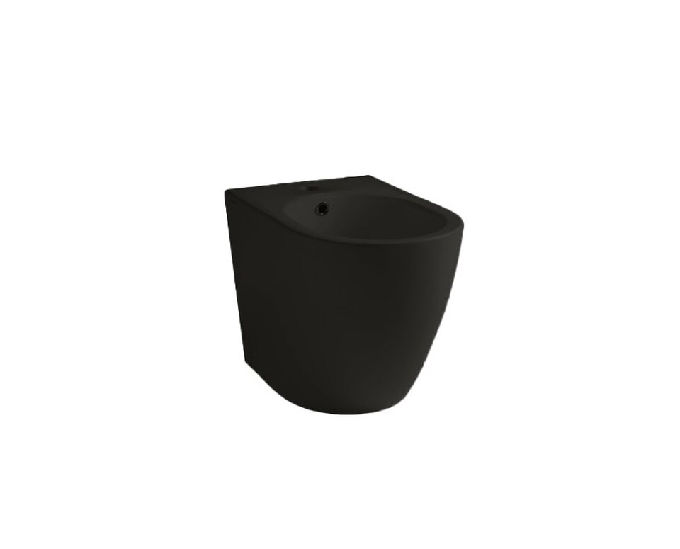 Фото №4  Биде 40372R Althea Cover Rimless Plus+Ton биде напольное 52x36 см  Матовый черный Plus-Ton®