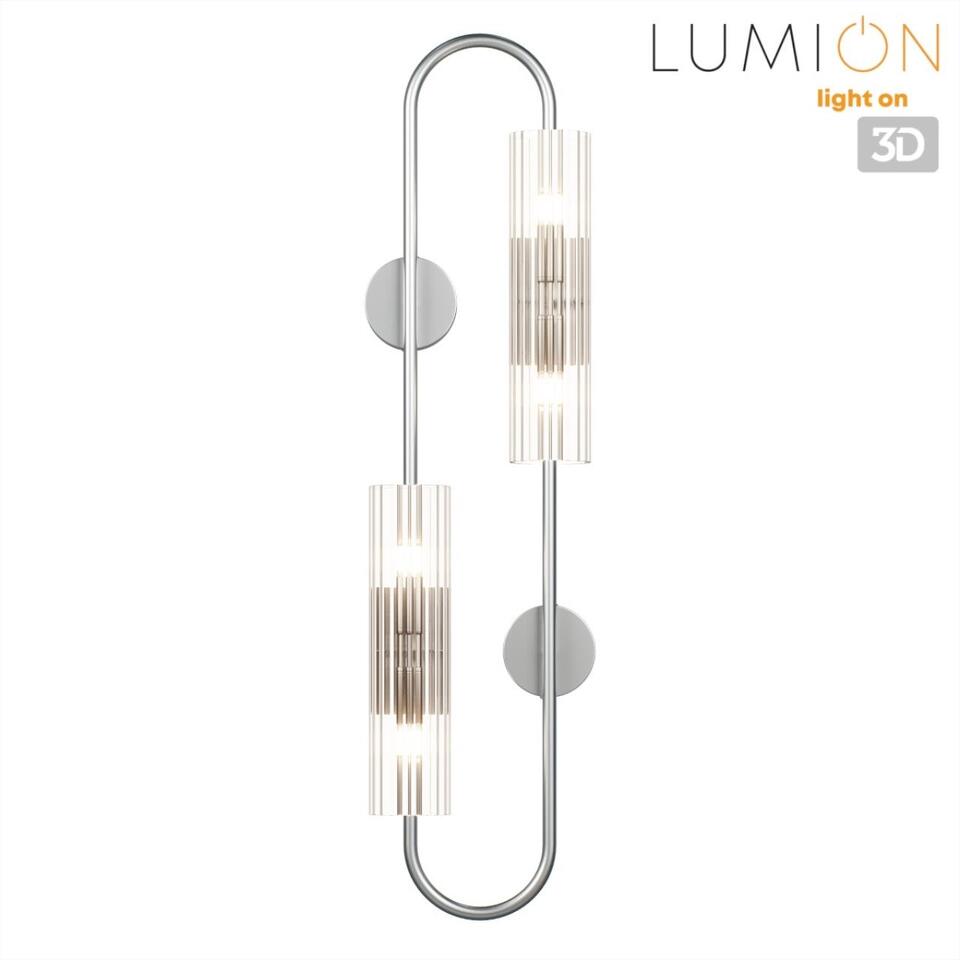 Фото №7  LUMION 8258/4W SUSPENTIONI LN26 286 серебро/прозрачный, металл/стекло Бра G9 4*20W 220V TORONTO