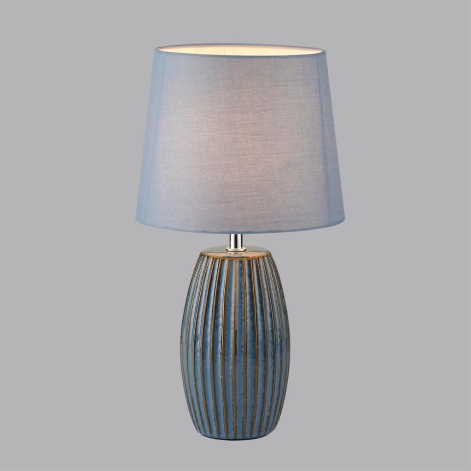 Фото №7  Настольная лампа LUMION 8123/1T COMFI LN26 476 синий, керамика/текстиль Настольная лампа E27 1*60W 220V LAPUNA