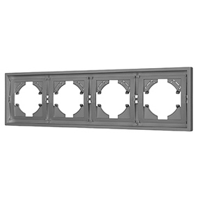Фото Arlight Рамка пластиковая FRM-TENDO-PL-4-GR ( Графитовый)