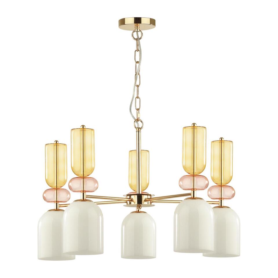 Фото №3  Люстра LUMION 4589/5 MODERNI LN26 148 золотой Люстра E27 5*40W 220V GILLIAN