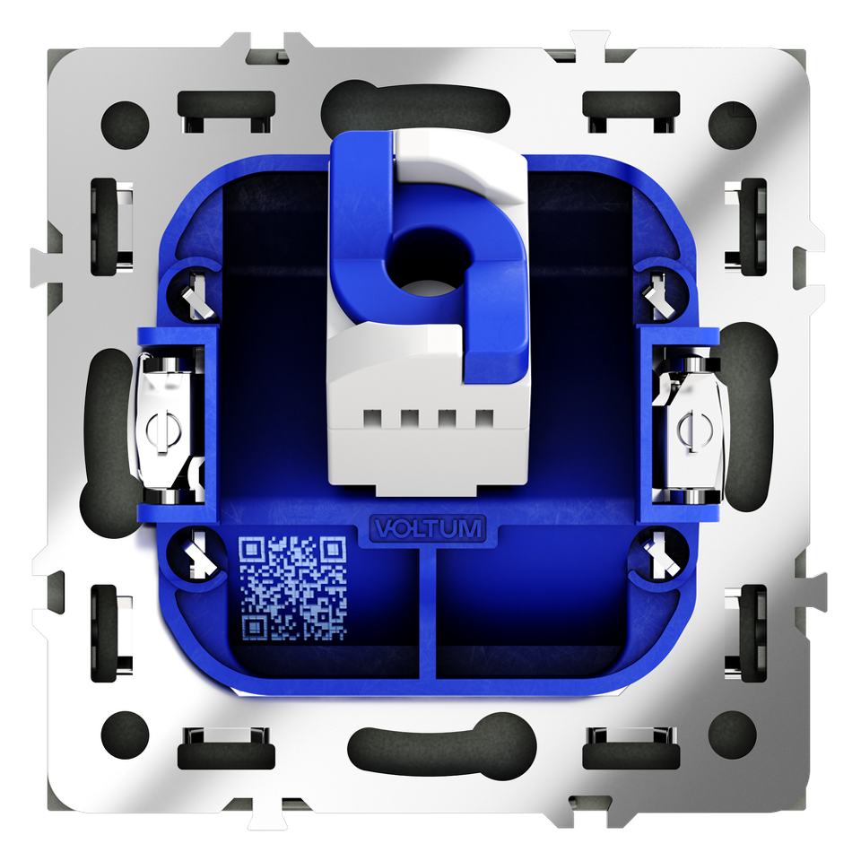 Фото №9  Розетка Розетка компьютерная встраиваемая VOLTUM S70 RJ45 кат.6, (черный матовый)