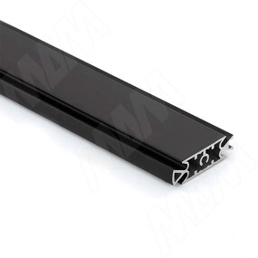 Фото PULSE SLIM Несущий профиль под светодиодную ленту, черный (анод), L-3000 мм (SL3520PR-BL)