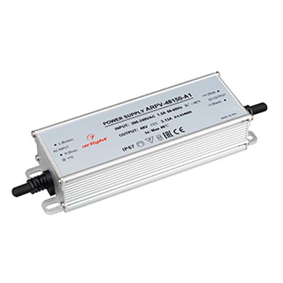 Фото №1  Arlight Блок питания ARPV-48150-A1 (48V, 3.13А, 150W) ( IP67 Металл, 3 года)