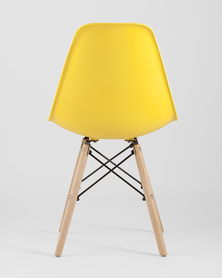 Фото №10  Стул Eames Style DSW желтый x4 (разборный каркас)