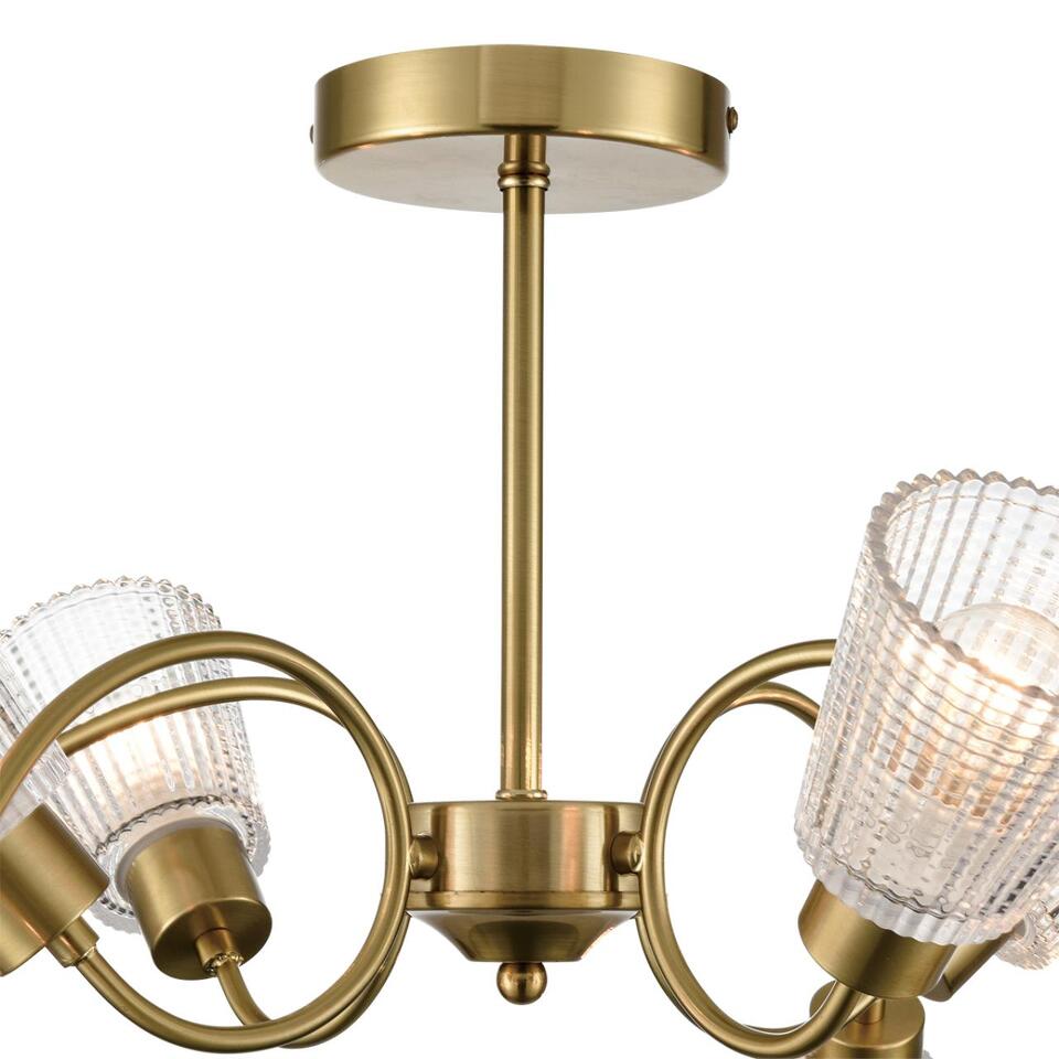 Фото №10  LUMION 8154/8C COMFI LN26 108 медный/прозрачный, металл/стекло Потолочный светильник Е14 8*40W 220V IMANA