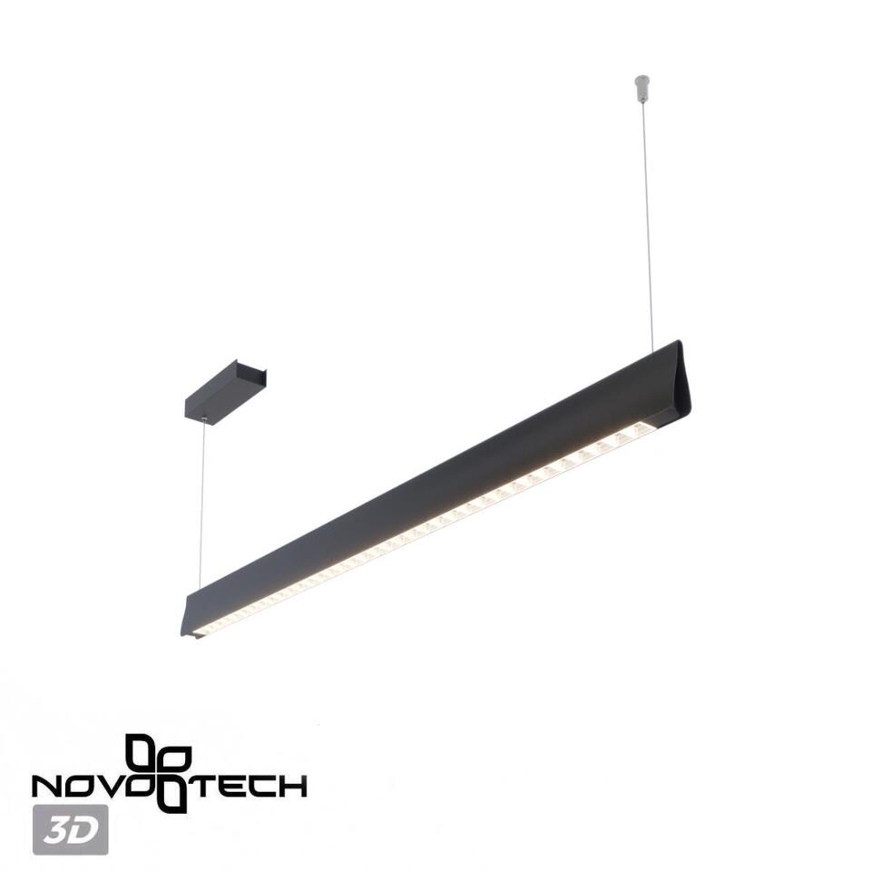 Фото №8  Подвесной светильник NOVOTECH 359550 LEDO NT25 000 черный Светильник подвесной диммир. со сменой цв.темпер. (пульт ДУ/прилож. Smart Life) IP20 LED 36W 220-240V 3000-5700К ITER