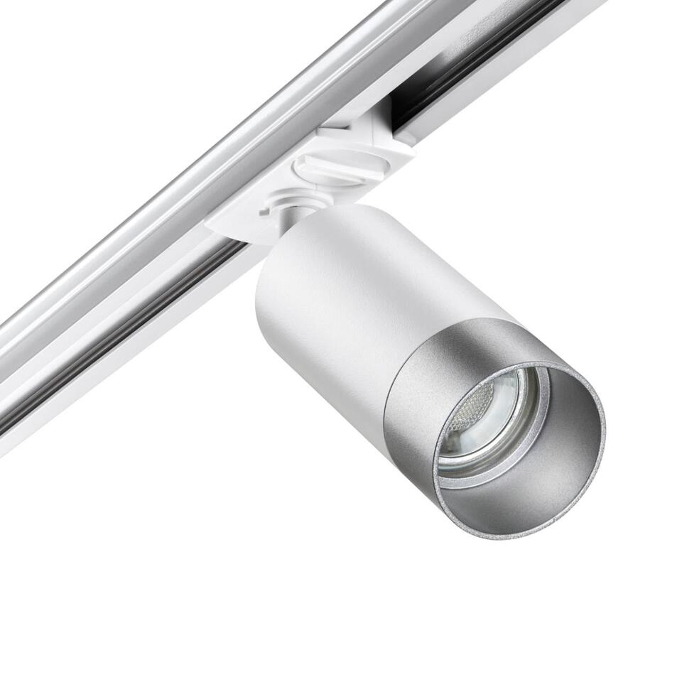 Фото №6  NOVOTECH 370862 PORT NT22 202 белый/серебро Светильник трековый однофазный двухжильный IP20 GU10 9W 220V SLIM
