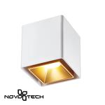 Превью фото №1  NOVOTECH 358488 OVER NT20 388 белый/золото Светильник накладной IP20 LED 4000K 10W 220V RECTE
