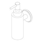Превью фото №1  AB002BXX AQUAelite INstile настенный дозатор для жидкого мыла Никель шлифованный, 07Q
