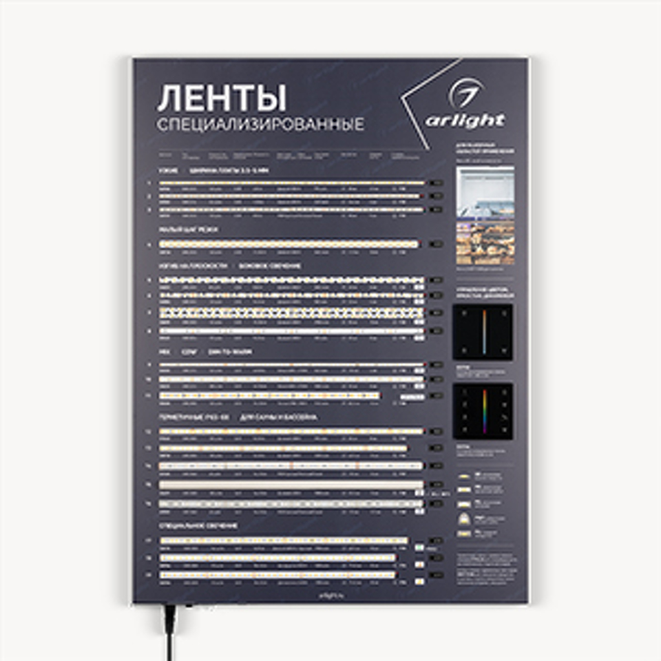 Фото №1  Arlight Стенд Ленты Специализированные ARL-RT-LUX-03-830x600mm (230V) ( -)