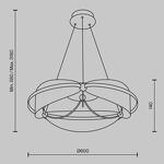 Превью фото №6  Подвесной светильник Подвесной светильник Maytoni MOD281PL-L45BS3K