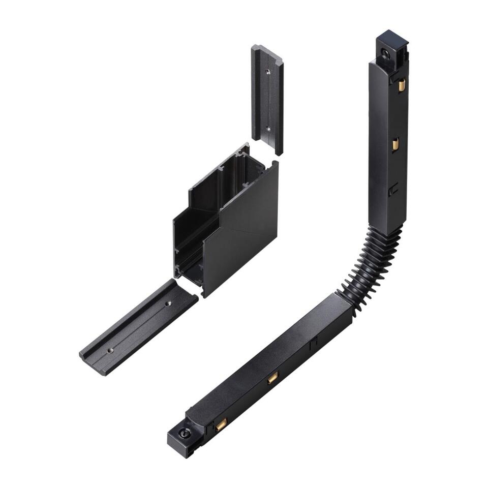 Фото №4  NOVOTECH 135124 SHINO NT21 043 черный Соединитель с токопроводом для шинопровода Г-образный IP20 48V FLUM