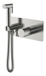 Превью фото №1  Boheme Смеситель гигиенический STICK Nikel Brush c ручкой DIAMOND