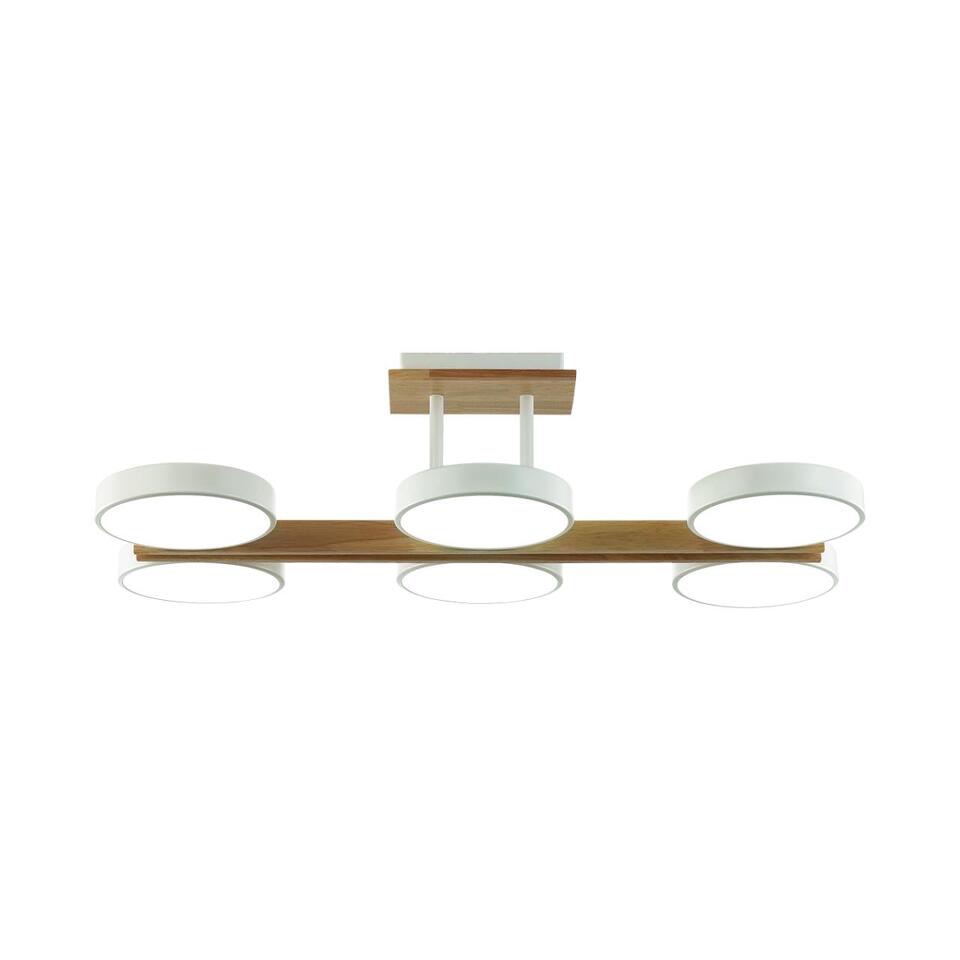 Фото №9  LUMION 8030/108CL LEDIO LN26 345 белый, дерево/металл/акрил Потолочный светильник LED 108W 3000/4000/6000К 220V PLATO