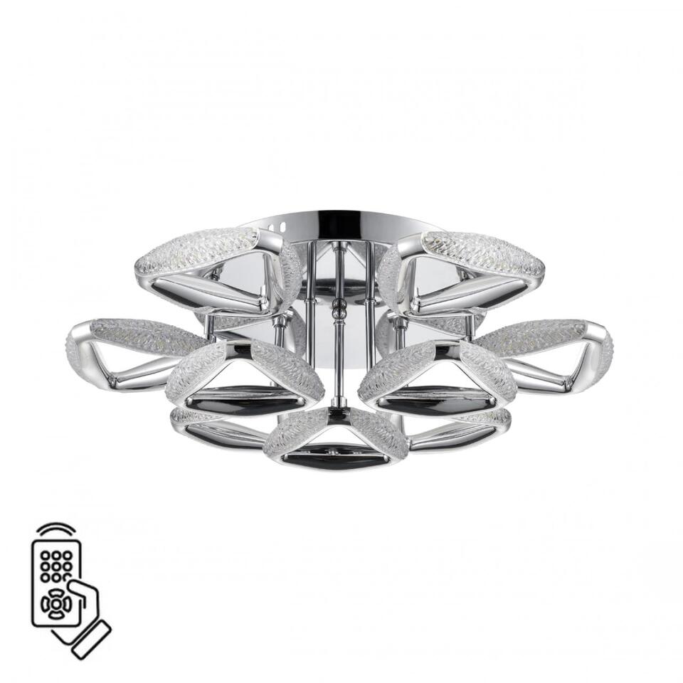 Фото №10  Люстра LUMION 8239/9CL LEDIO LN25 000 хром, металл/пластик Люстра потолочная с ПДУ LED 120W 3000-6000K 220V RUANA