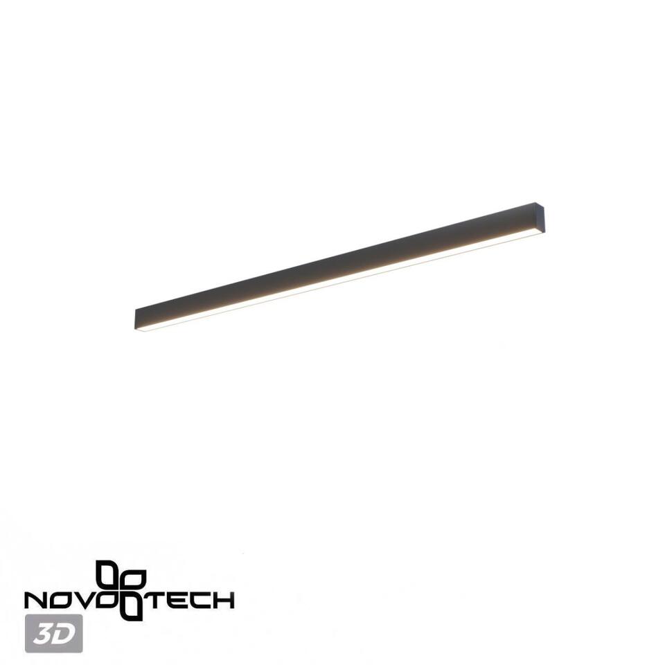 Фото №10  NOVOTECH 359605 OVER NT25 000 черный Светильник линейный светодиод. с переключ. цв. температуры IP20 LED 40W 220-240V 3000К\4000К\6000К FATTO