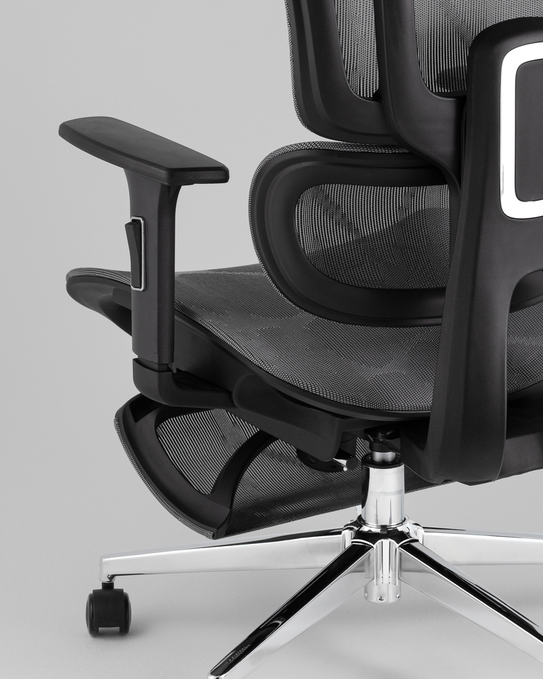 Фото №10  Кресло офисное TopChairs Nimbus серый