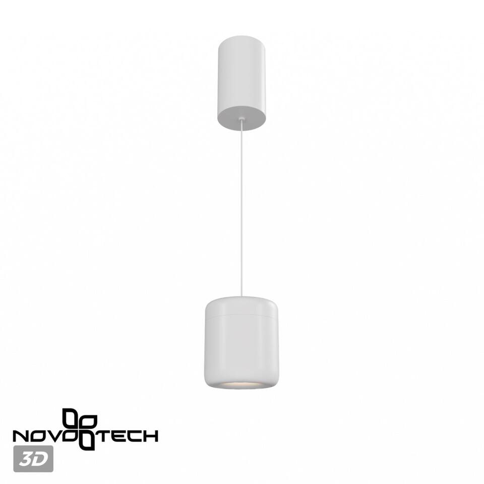 Фото №8  Подвесной светильник NOVOTECH 359437 OVER NT24 320 белый Светильник подвесной с механизмом регулировки высоты, провод 2м IP20 LED 10W 220-240V 3000K 650Лм LISSE