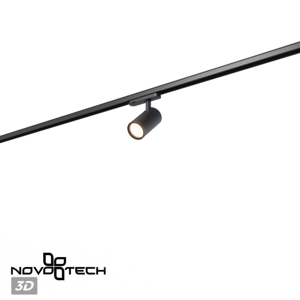 Фото №5  NOVOTECH 359576 PORT NT25 000 черный Светильник трехфазный трековый светодиодный IP20 LED 35W 4000K 220-240V HELIX