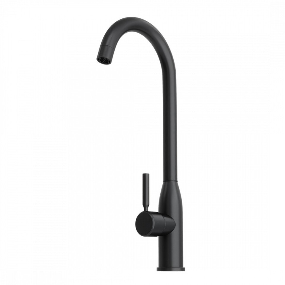 Фото №11  Watersense Смеситель для кухни Lina, черный матовый T10224
