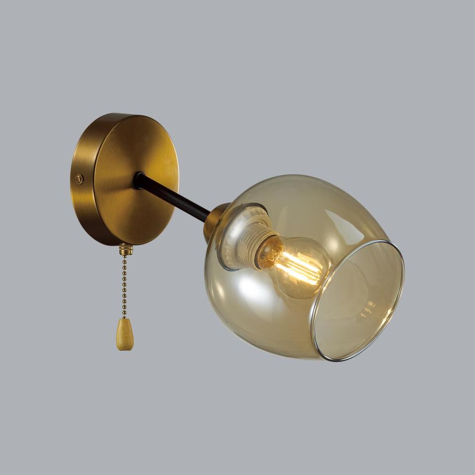 Фото №2  LUMION 5649/1W COMFI LN23 000 чёрный, бронза Бра E27 1*60W 220V ODELL