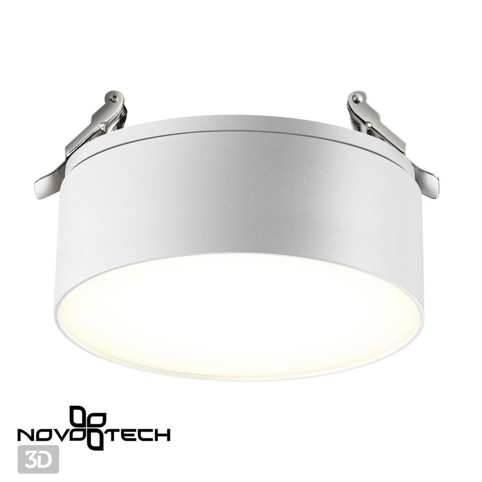 Фото №4  NOVOTECH 358752 SPOT NT21 449 белый Светильник встраиваемый светодиодный IP20 LED 24W 4000K 2100Лм 100-265V PROMETA