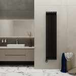Превью фото №3  Радиатор Warmmet Luxe 60VE длина 750 мм секций 4 цвет черный тип подключения: нижнее левое