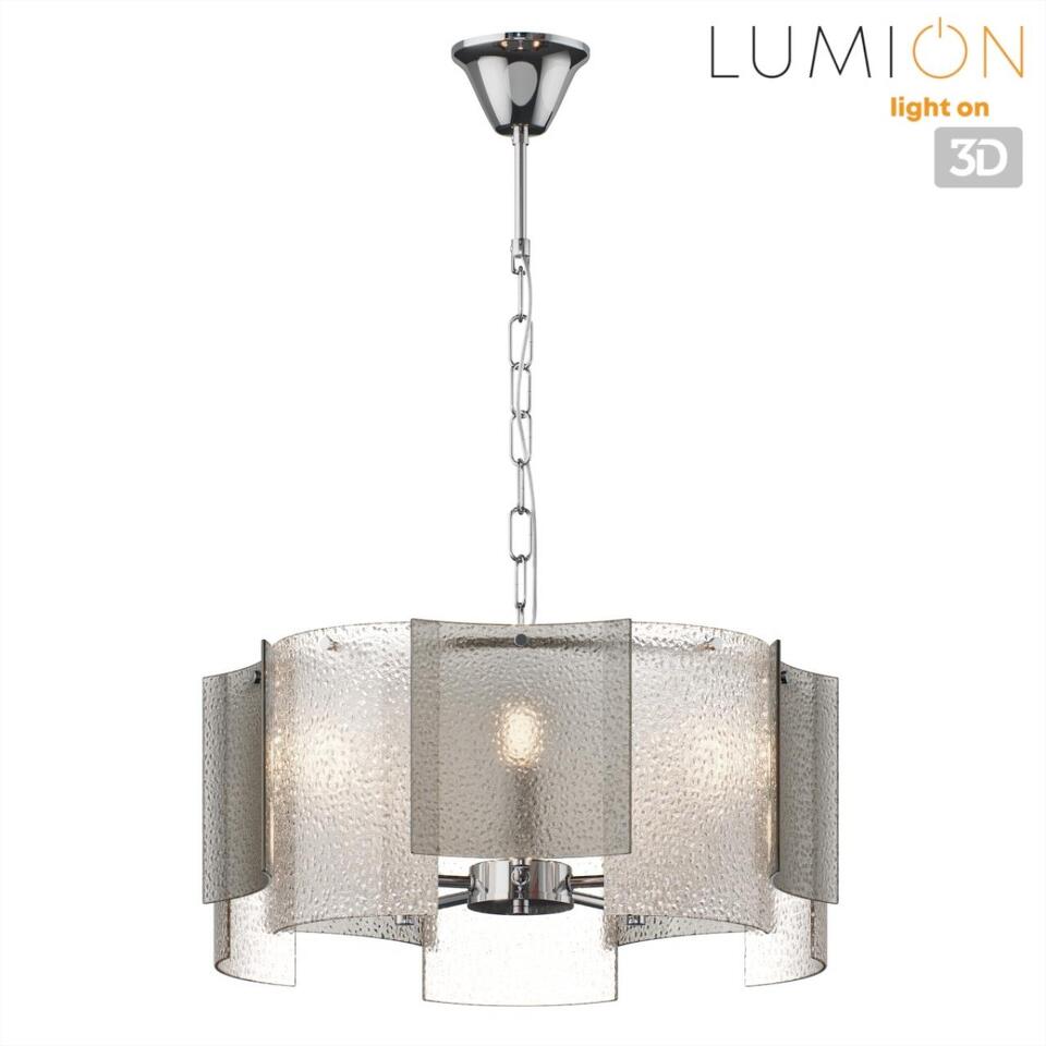 Фото №7  Люстра LUMION 6594/5 MODERNI LN26 204 хром/тонированное стекло, металл/стекло Люстра подвесная E14 5*40W 220V DANDY