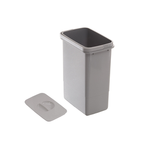 Фото Ekotech Мусорное ведро 7 л с крышкой, антрацит