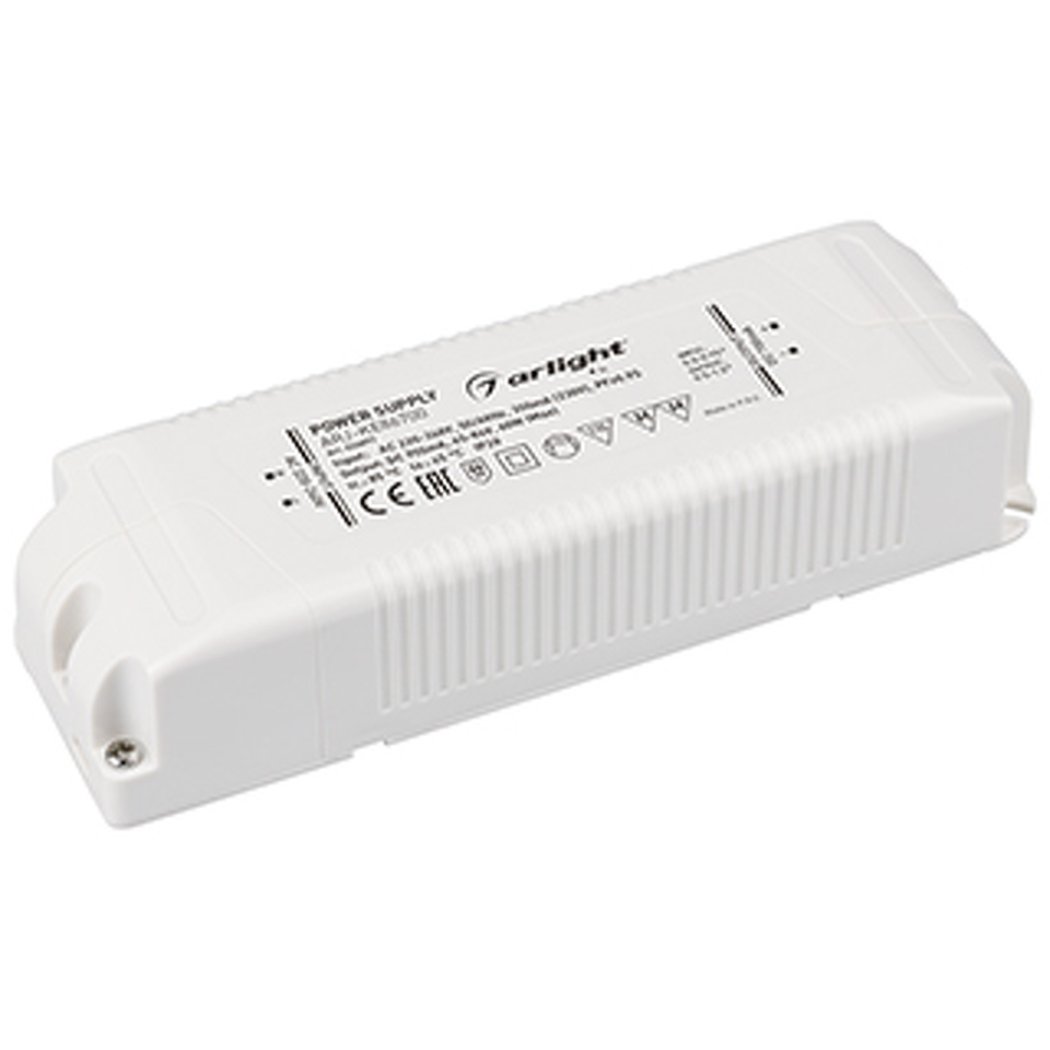 Фото №1  Arlight Блок питания ARJ-KE86700 (60W, 700mA, PFC) ( IP20 Пластик, 5 лет)