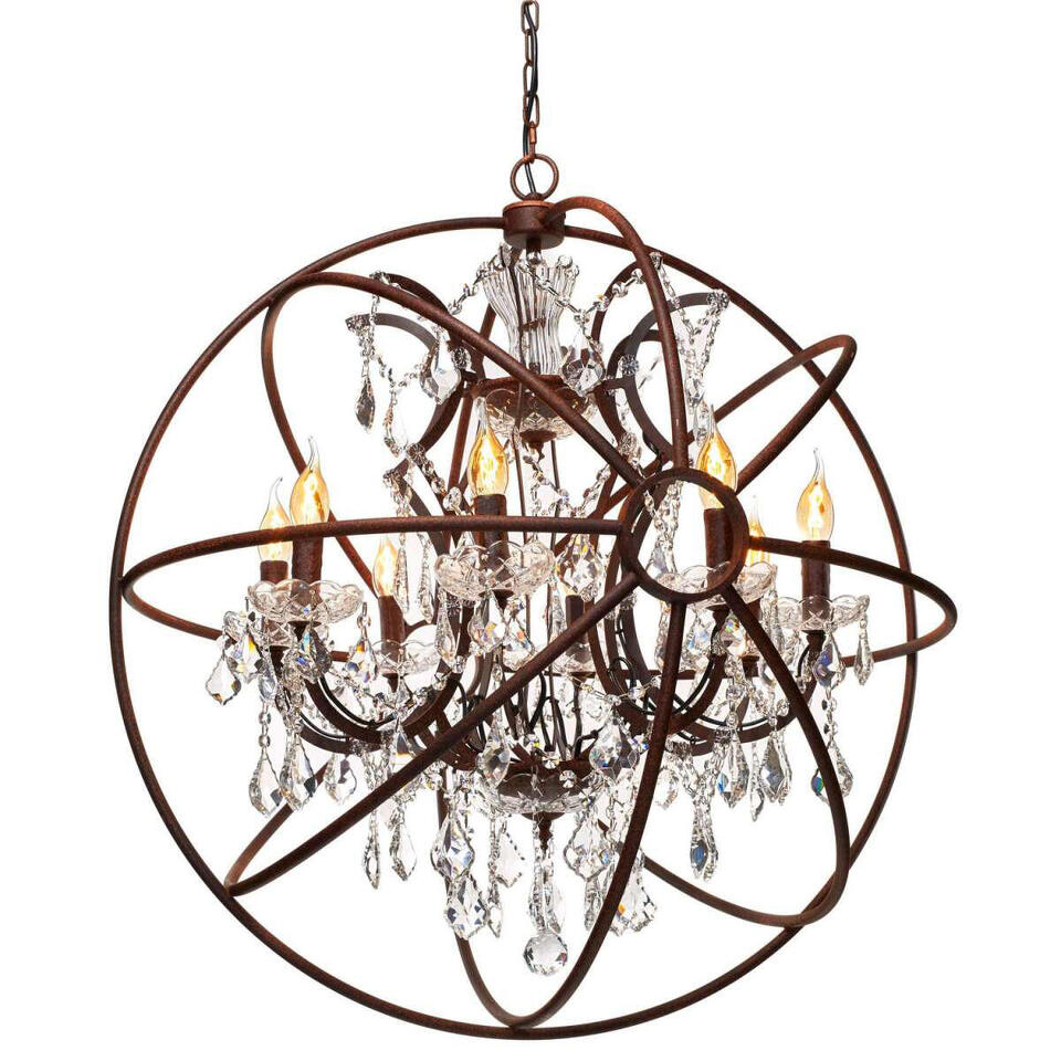 Фото №4  Люстра LOFT1897/8 Подвесная люстра LOFT IT Foucaults orb crystal
