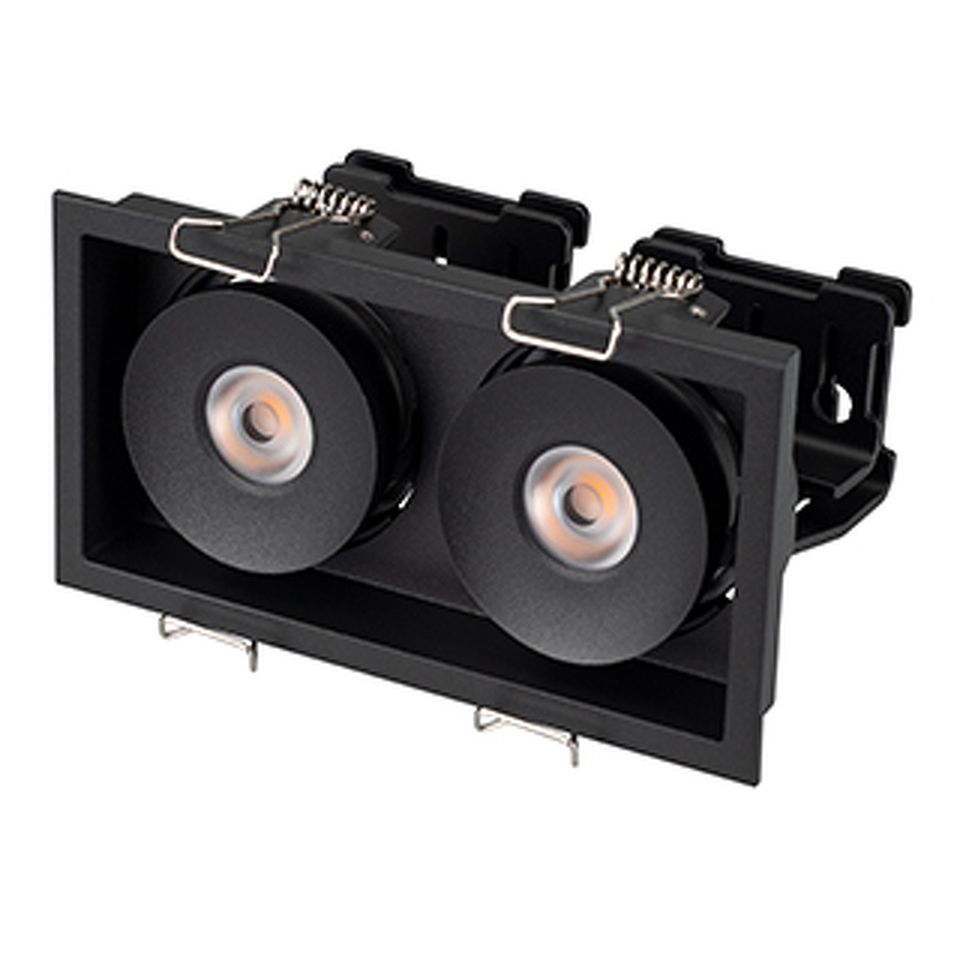 Фото №1  Arlight Светильник CL-SIMPLE-S148x80-2x9W Day4000 (BK, 45 deg) ( IP20 Металл, 3 года)