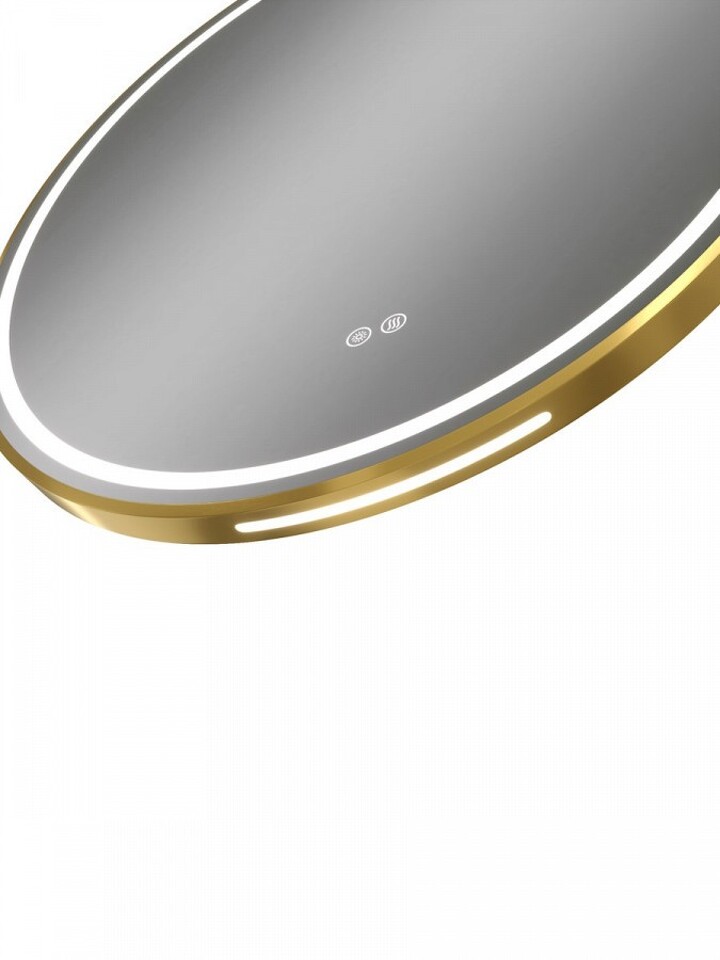 Фото №32  Watersense Зеркало Lina Supernova Gold D80, LED подсветка, сенсор, антипар T20123