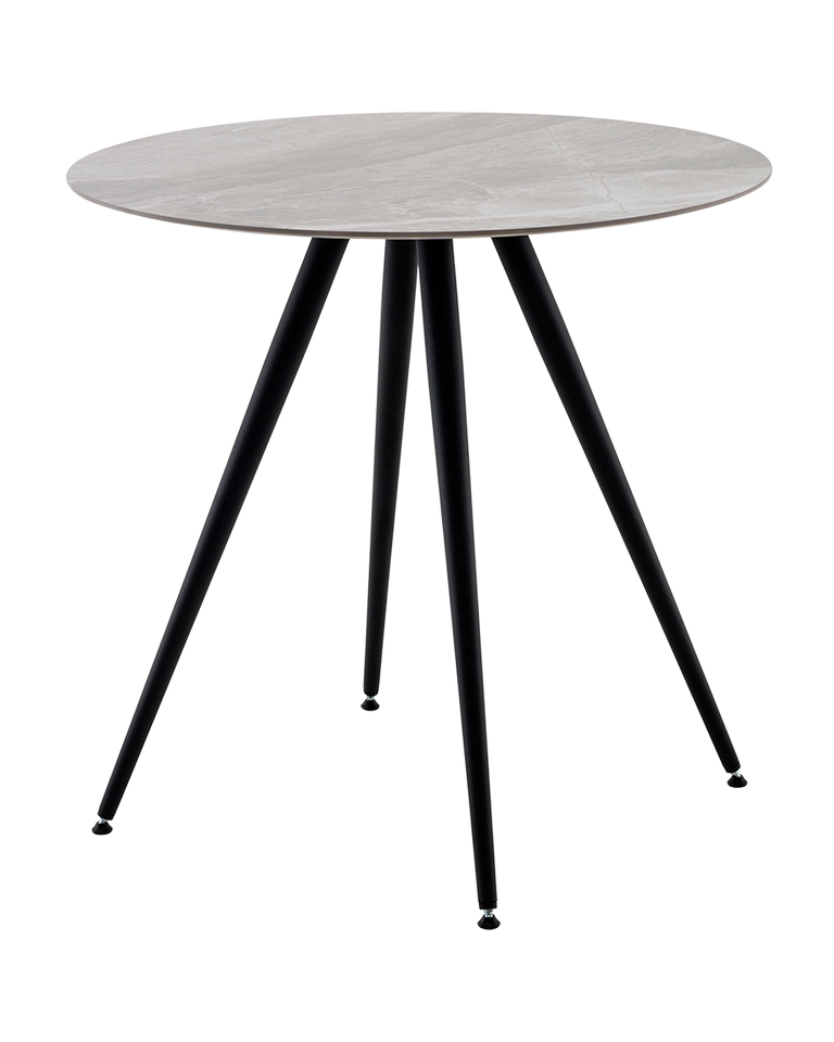 Фото №6  Стол Ники круглый столешница керамика Italian light grey 800