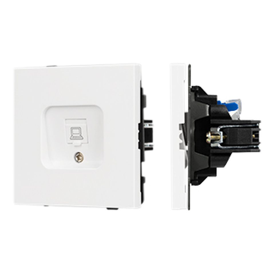 Фото №1  Розетка Arlight Механизм компьютерной розетки SCT-TENDO-MPC1-PL-WH (RJ-45, CAT6) ( Белый)
